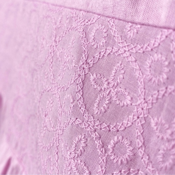 Gap Kids Girl’s Pink Racerback Cotton Tank Top Size Medium 8 Embroidered New NWT - Picture 3 of 7